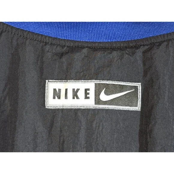 Nike Men’s Swoosh Pullover Windbreaker |  Black Blue 1990’s Orlando Magic Vibes - Picture 6 of 6